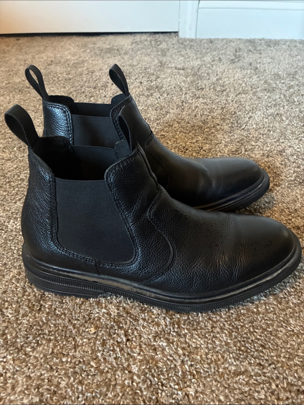 Clarks Black Leather Chelsea Boots